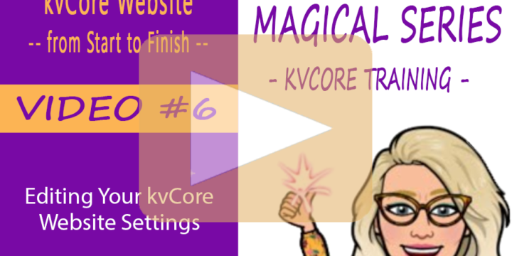 Editing Your kvCore Website Settings